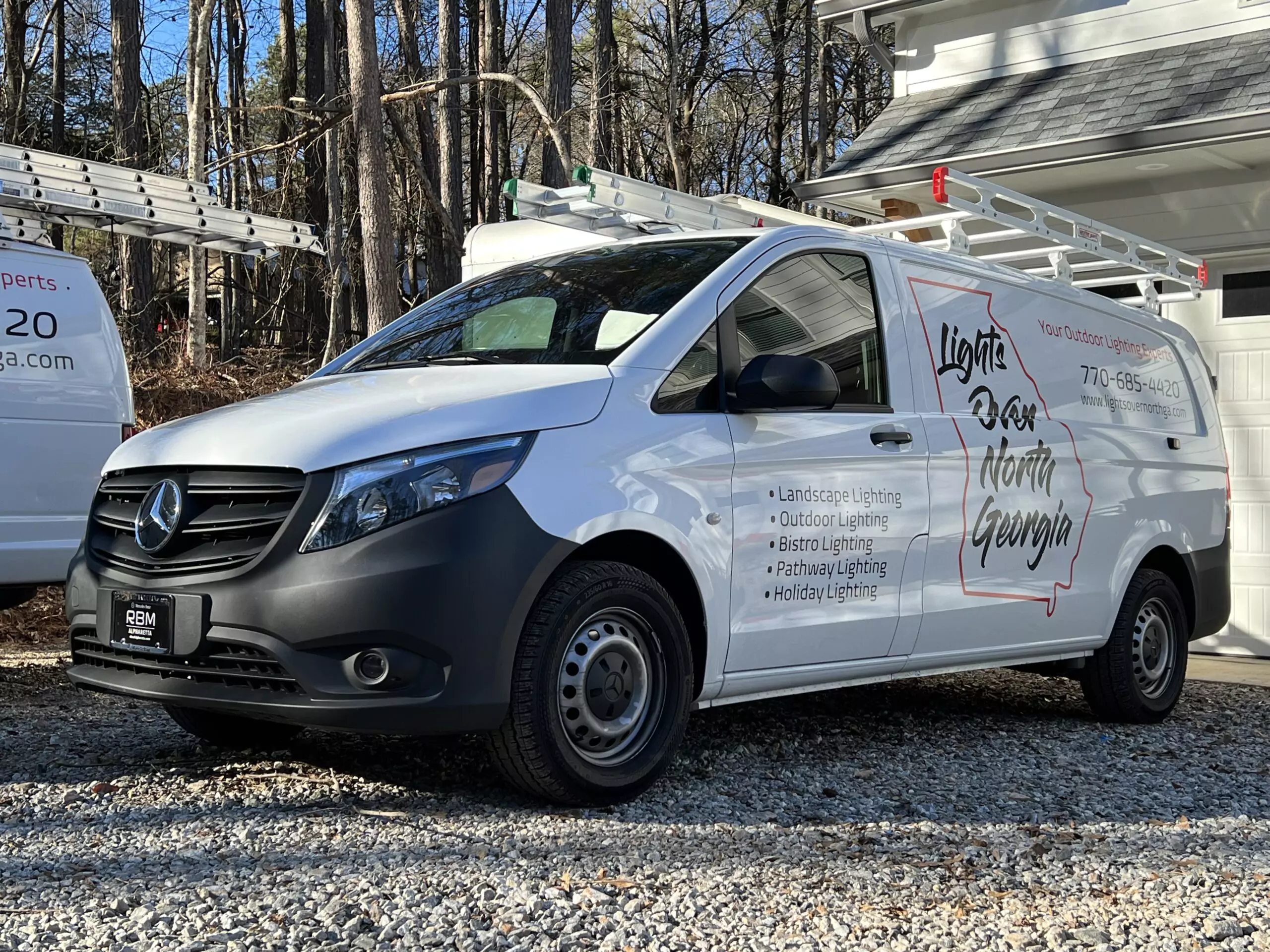 Lights Over North Georgia installation team