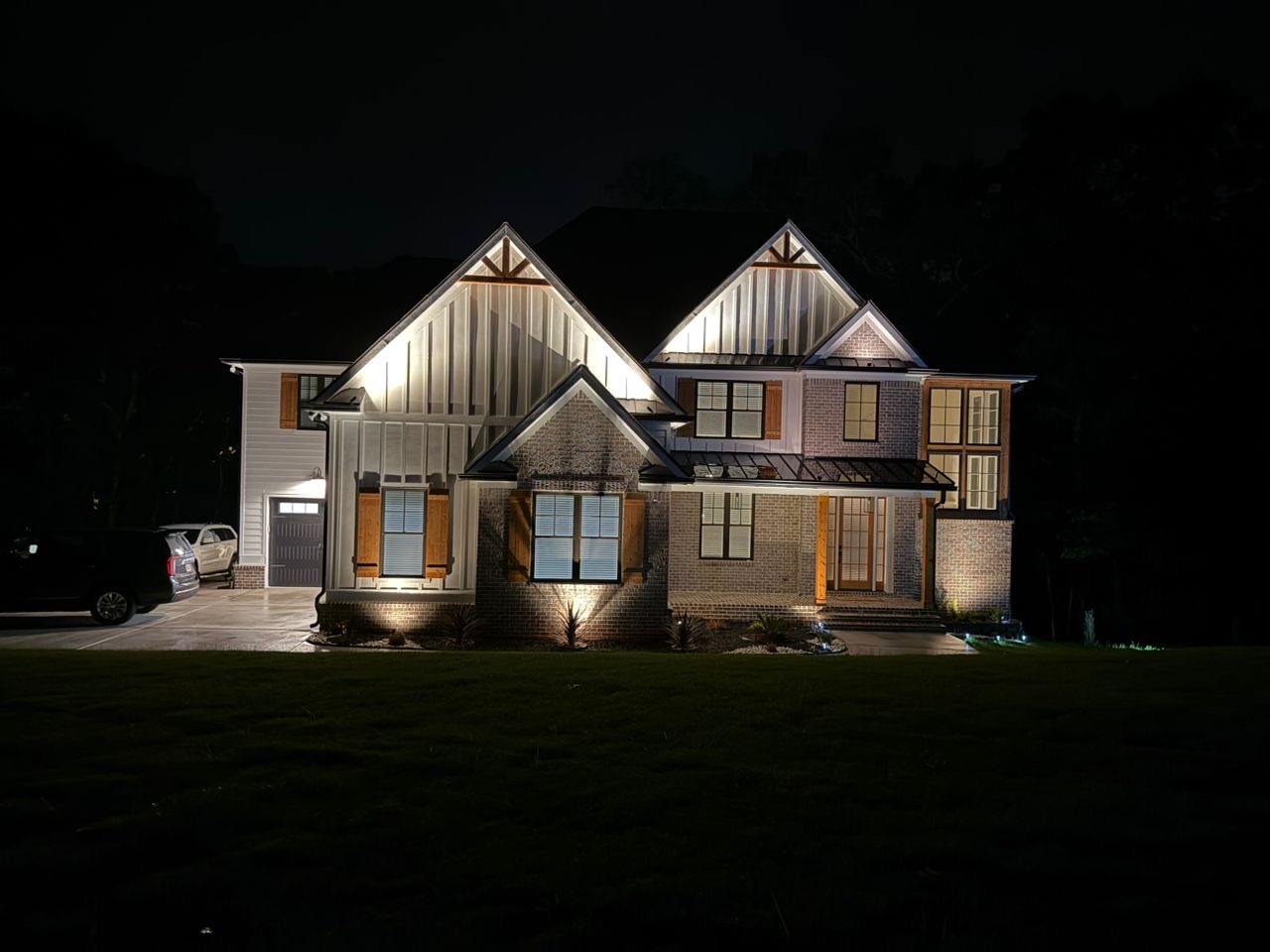 Landscape lighting installation