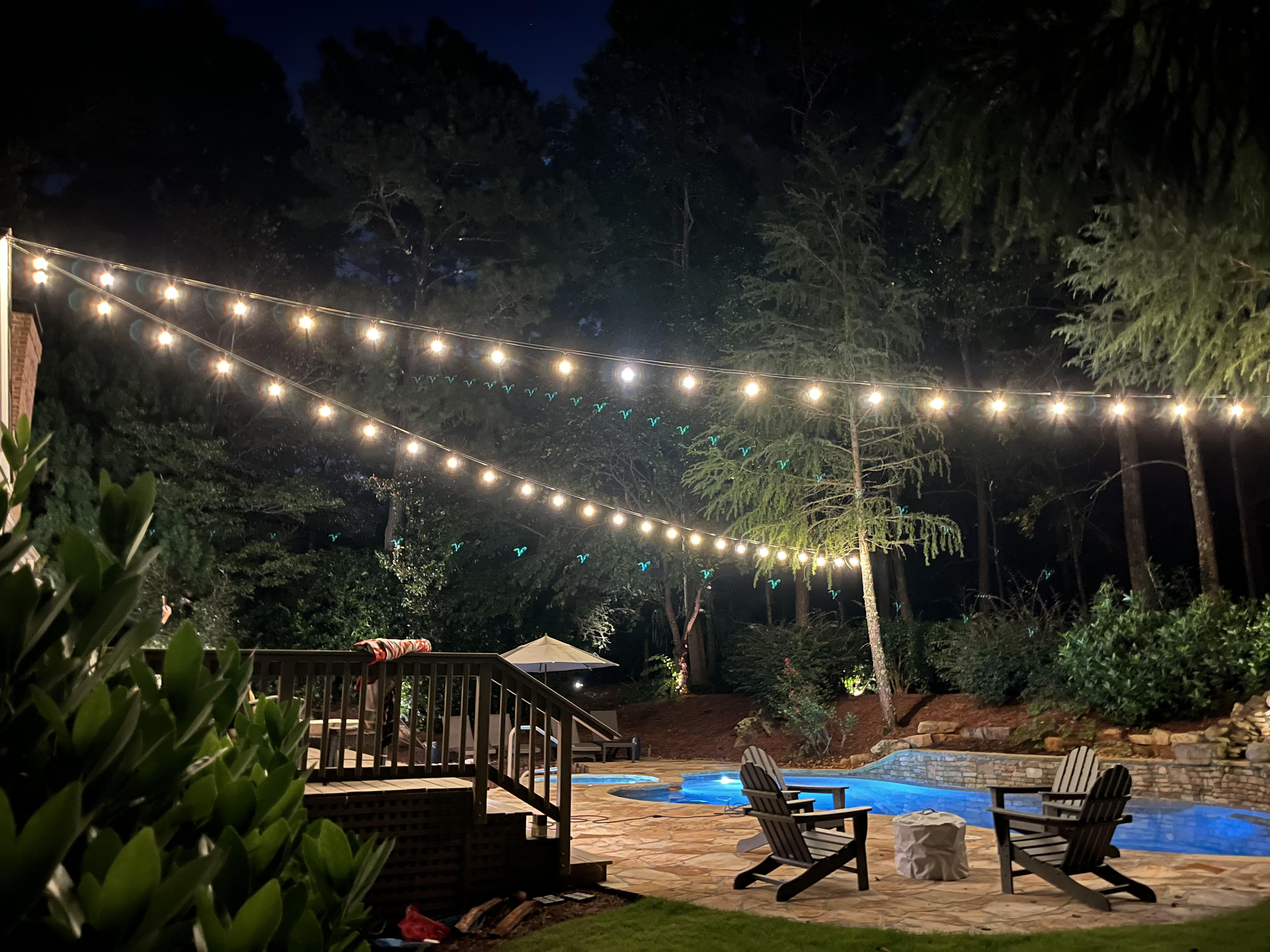 Landscape lighting installation