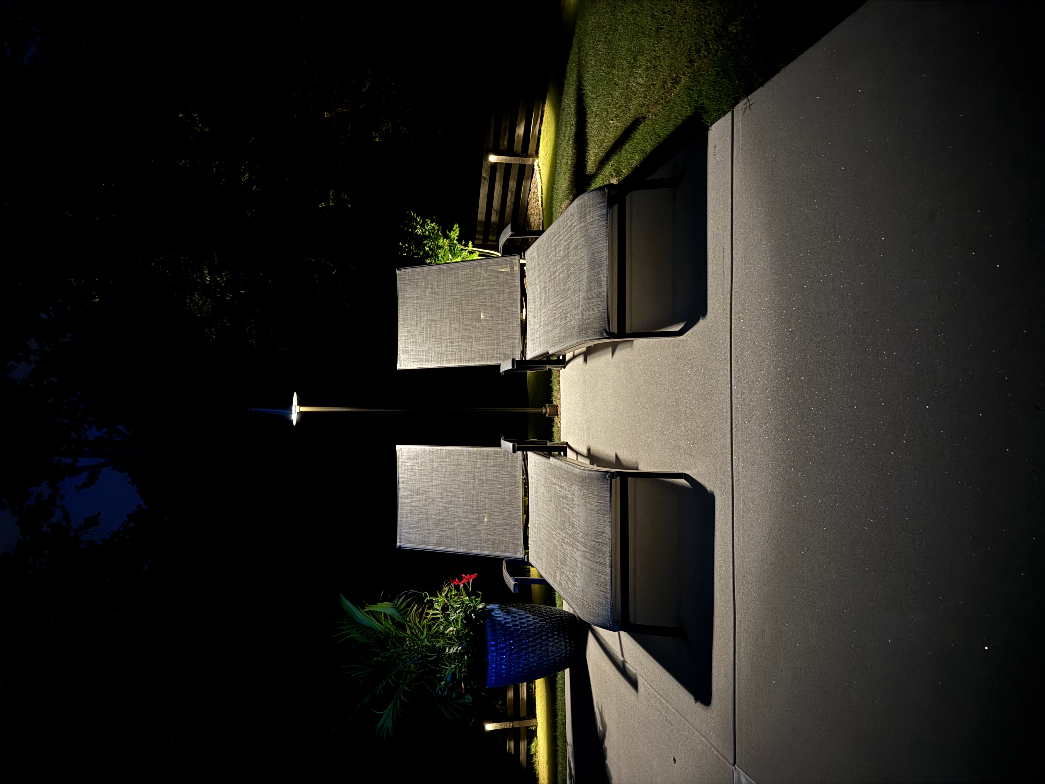Landscape lighting installation