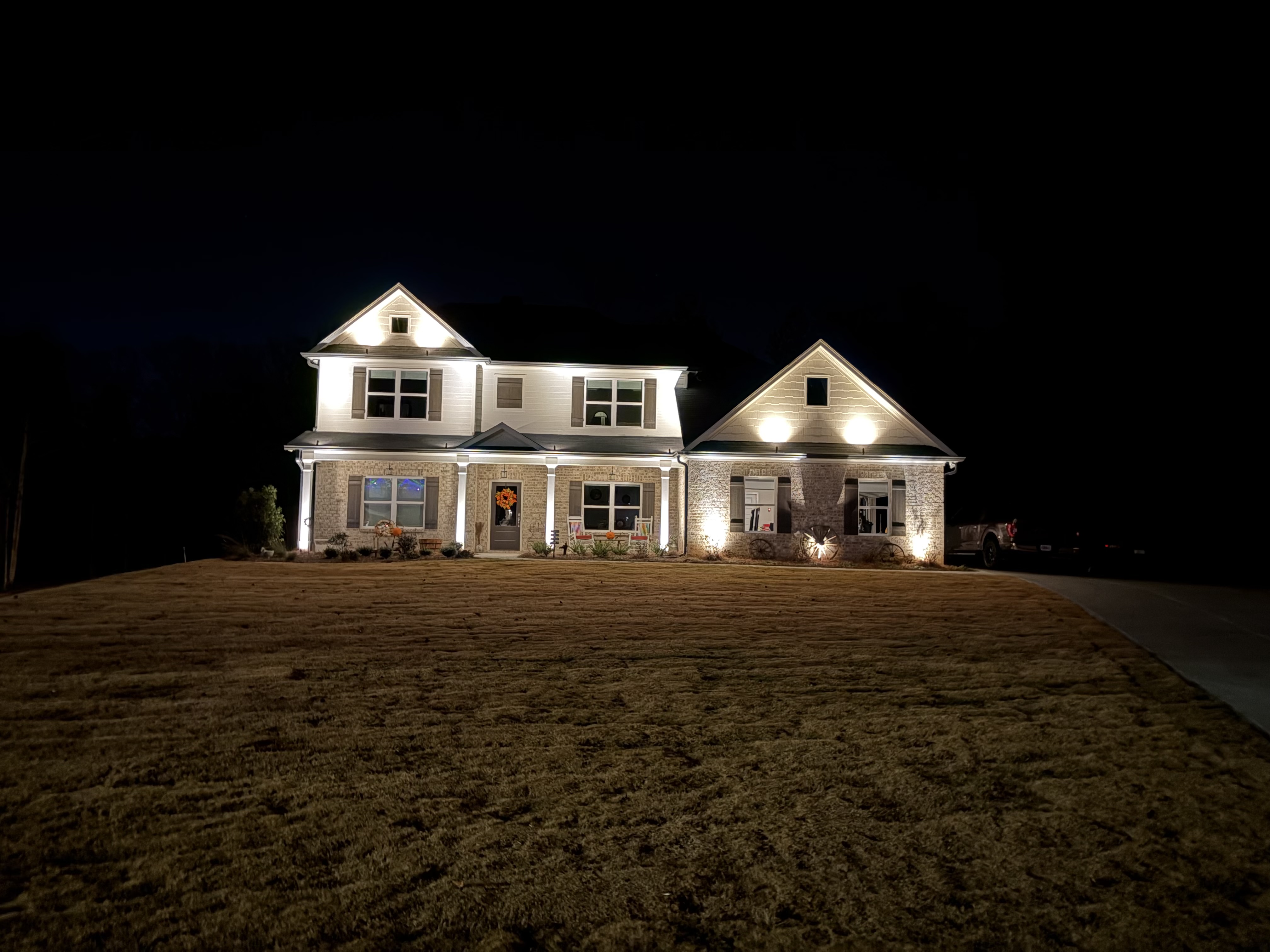 Landscape lighting installation