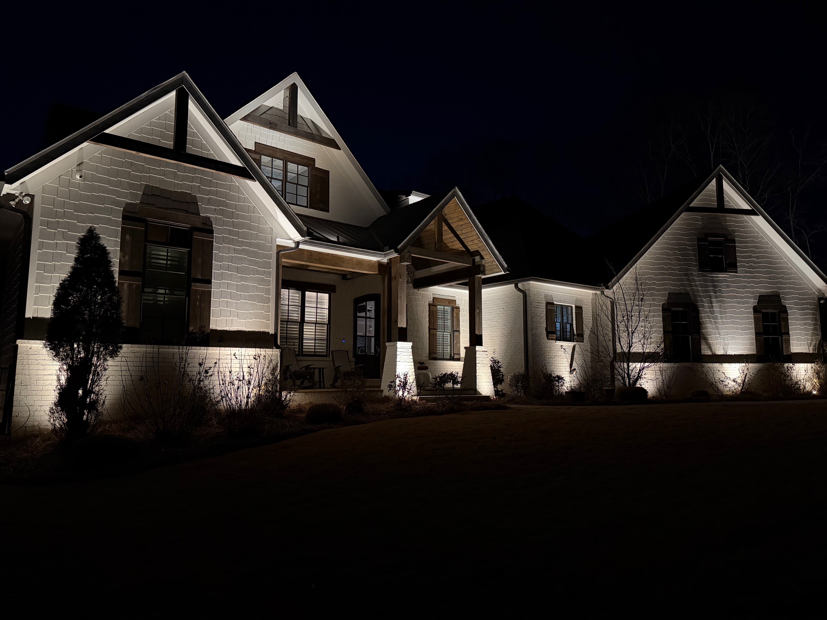 Landscape lighting installation