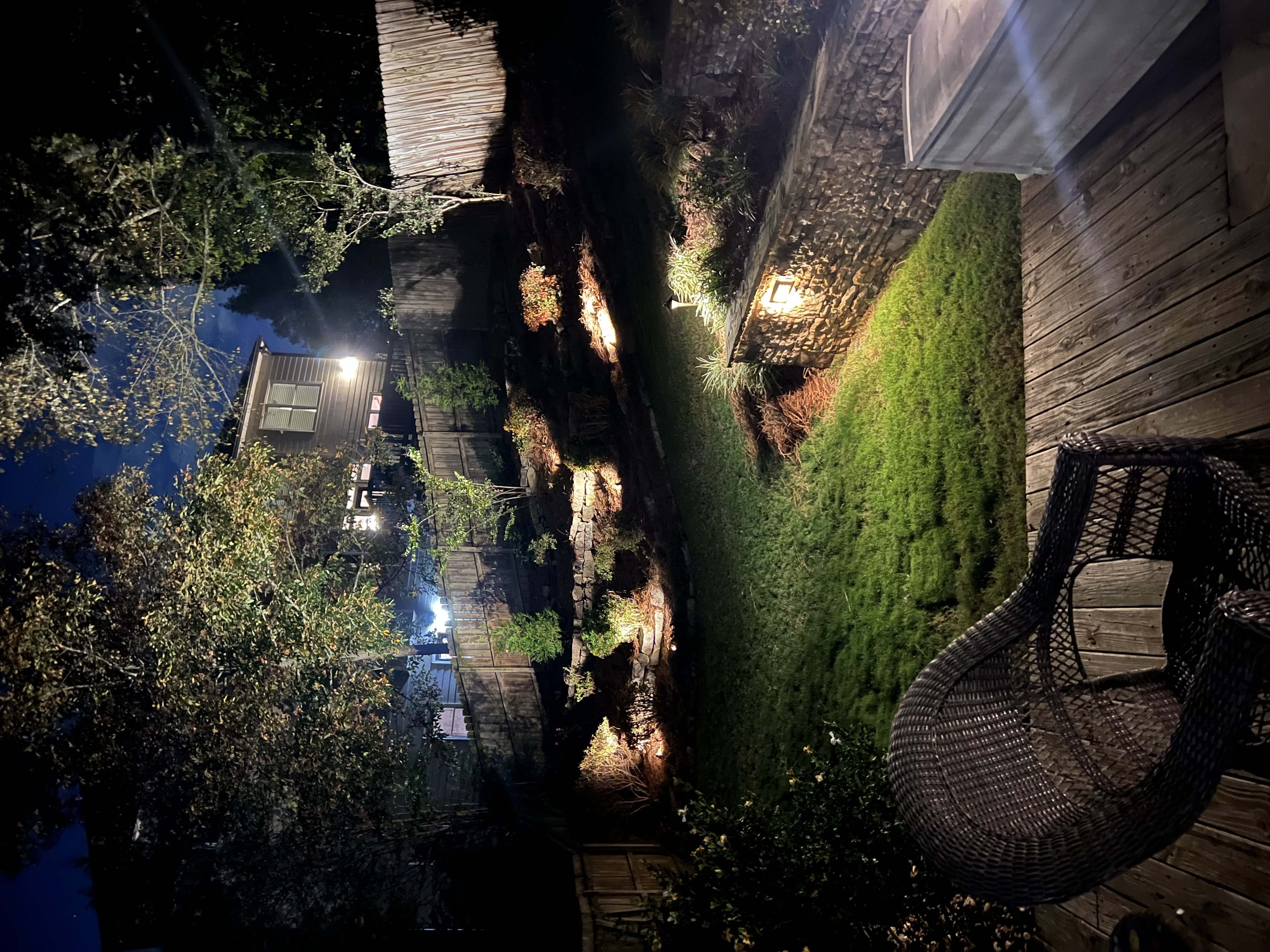 Landscape lighting installation