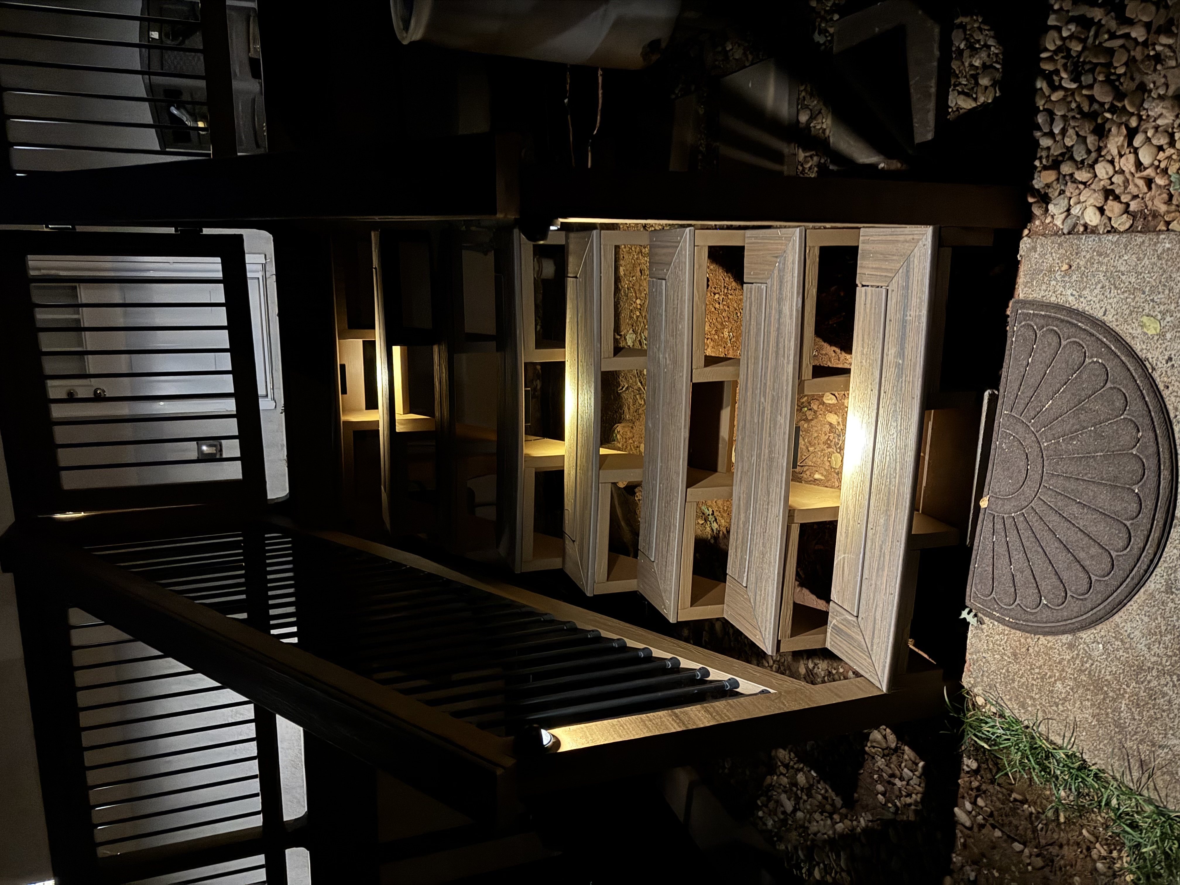 Landscape lighting installation