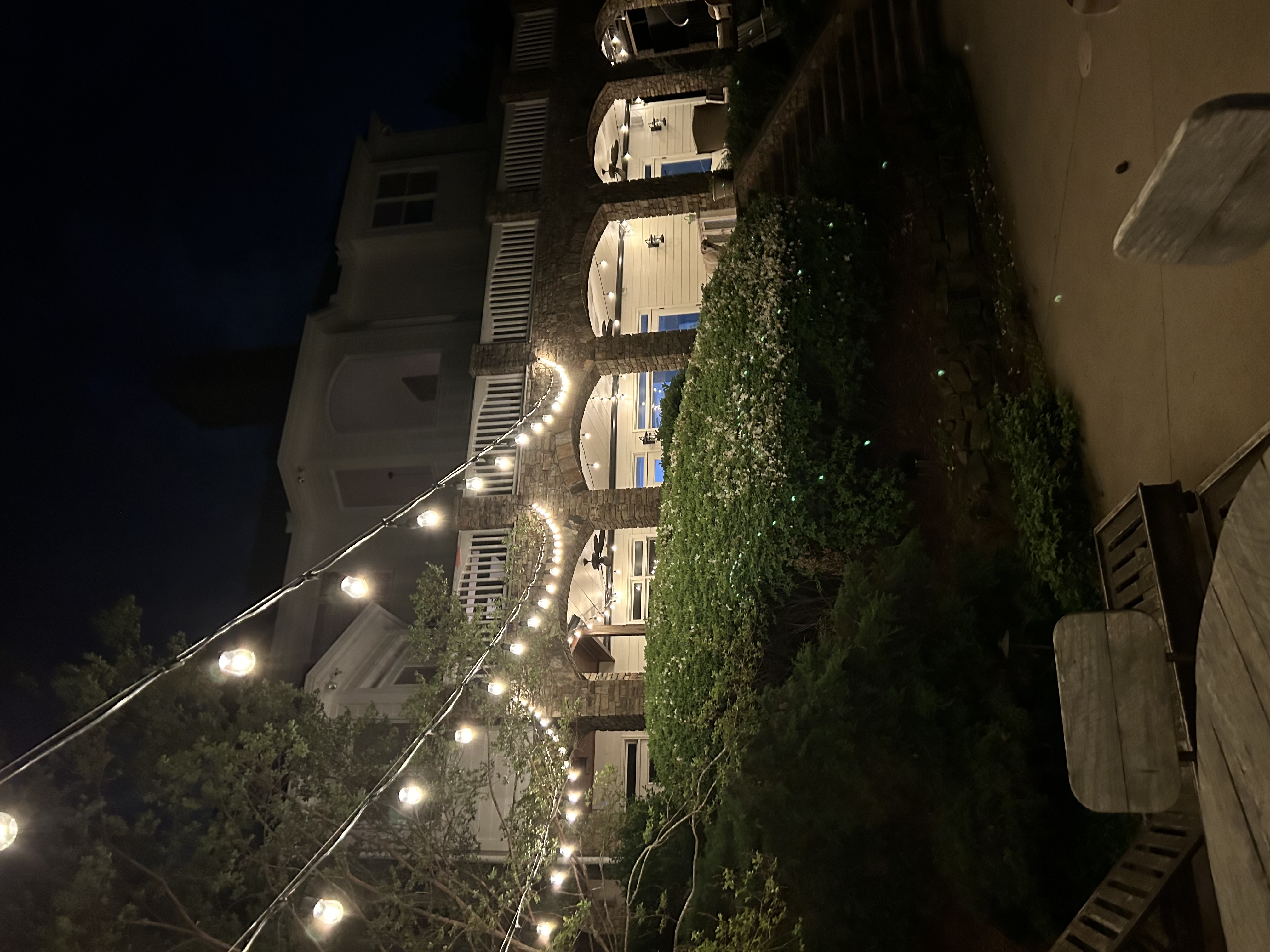 Landscape lighting installation