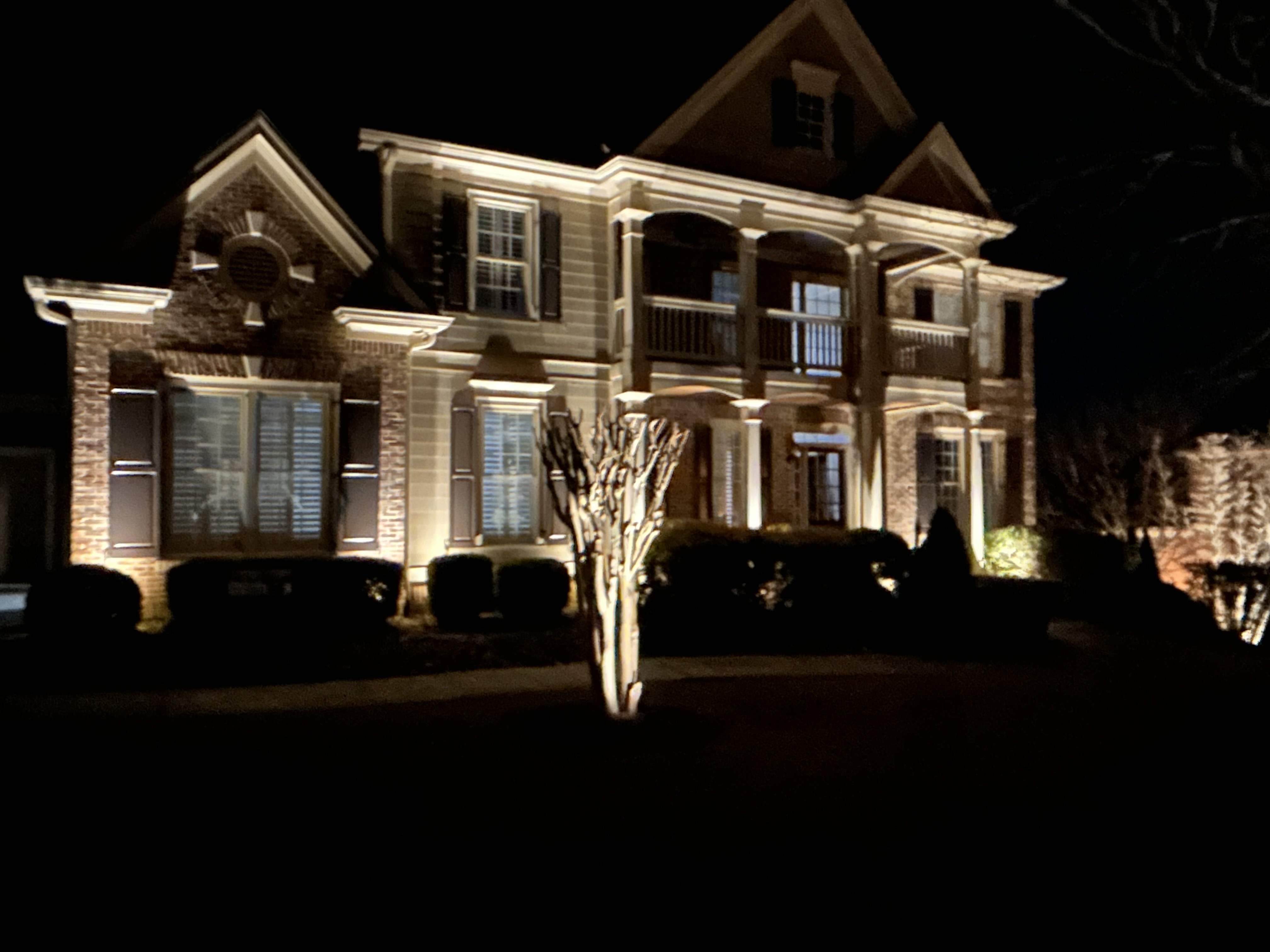 Landscape lighting installation