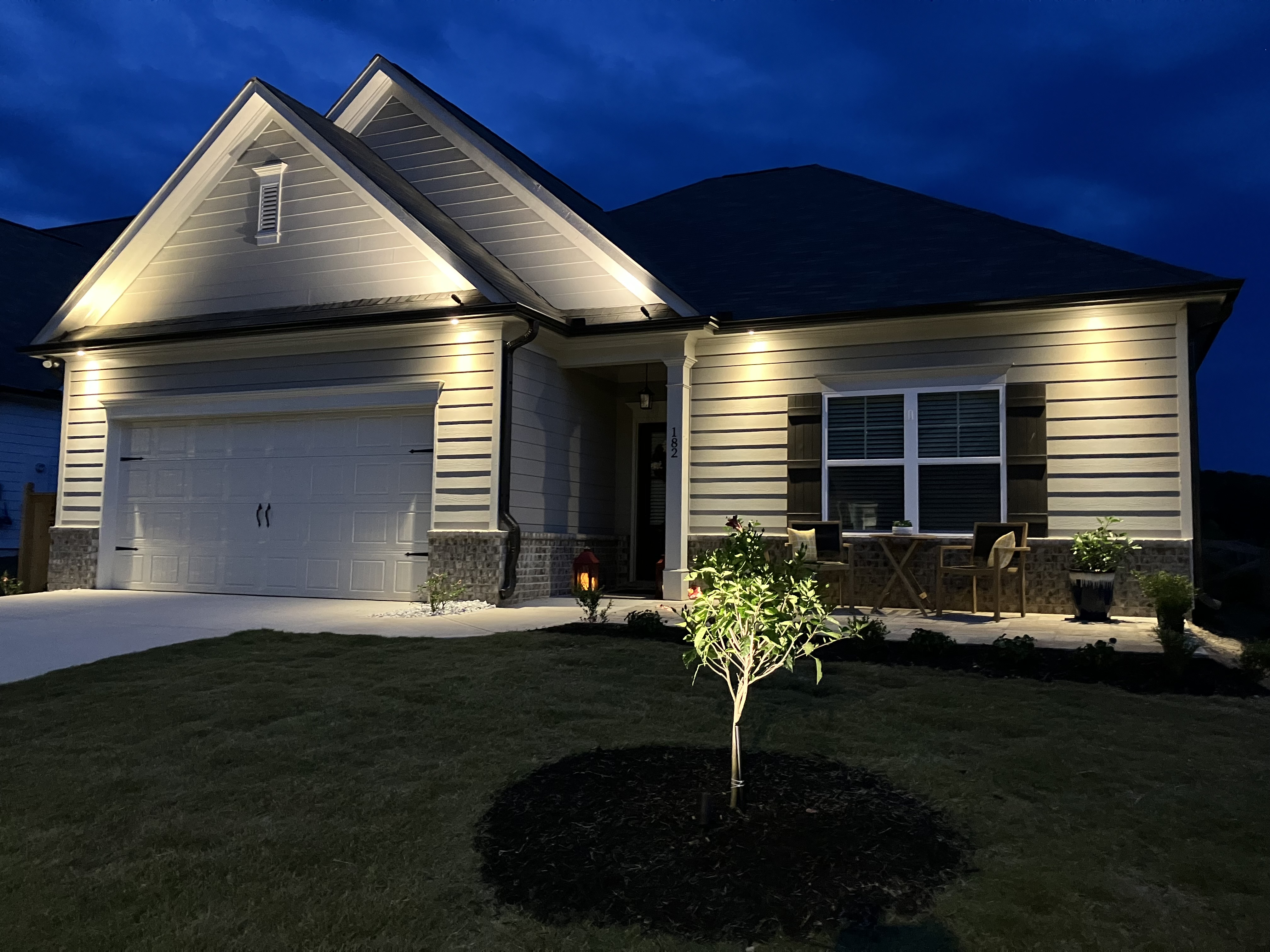 Landscape lighting installation
