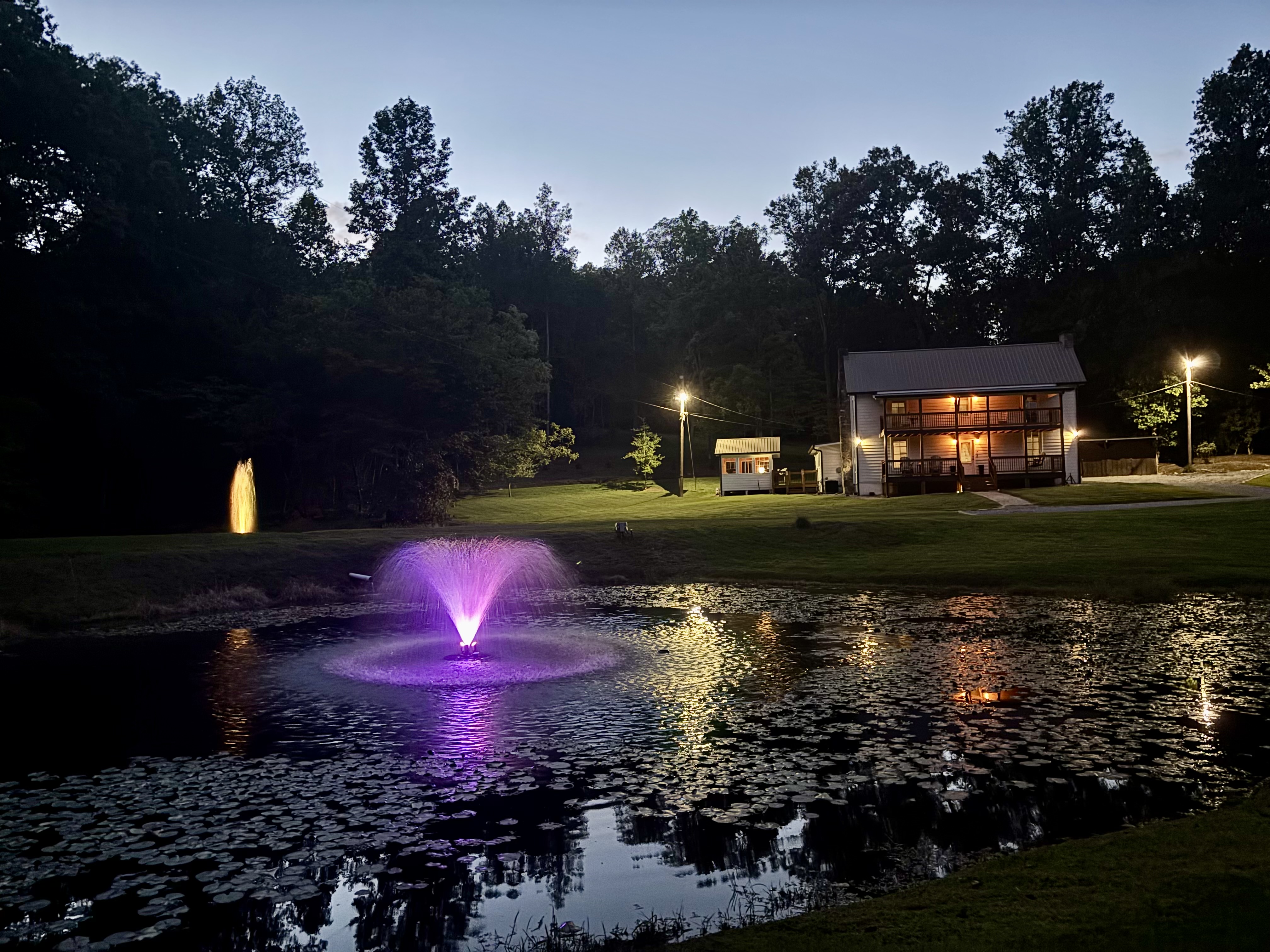 Landscape lighting installation