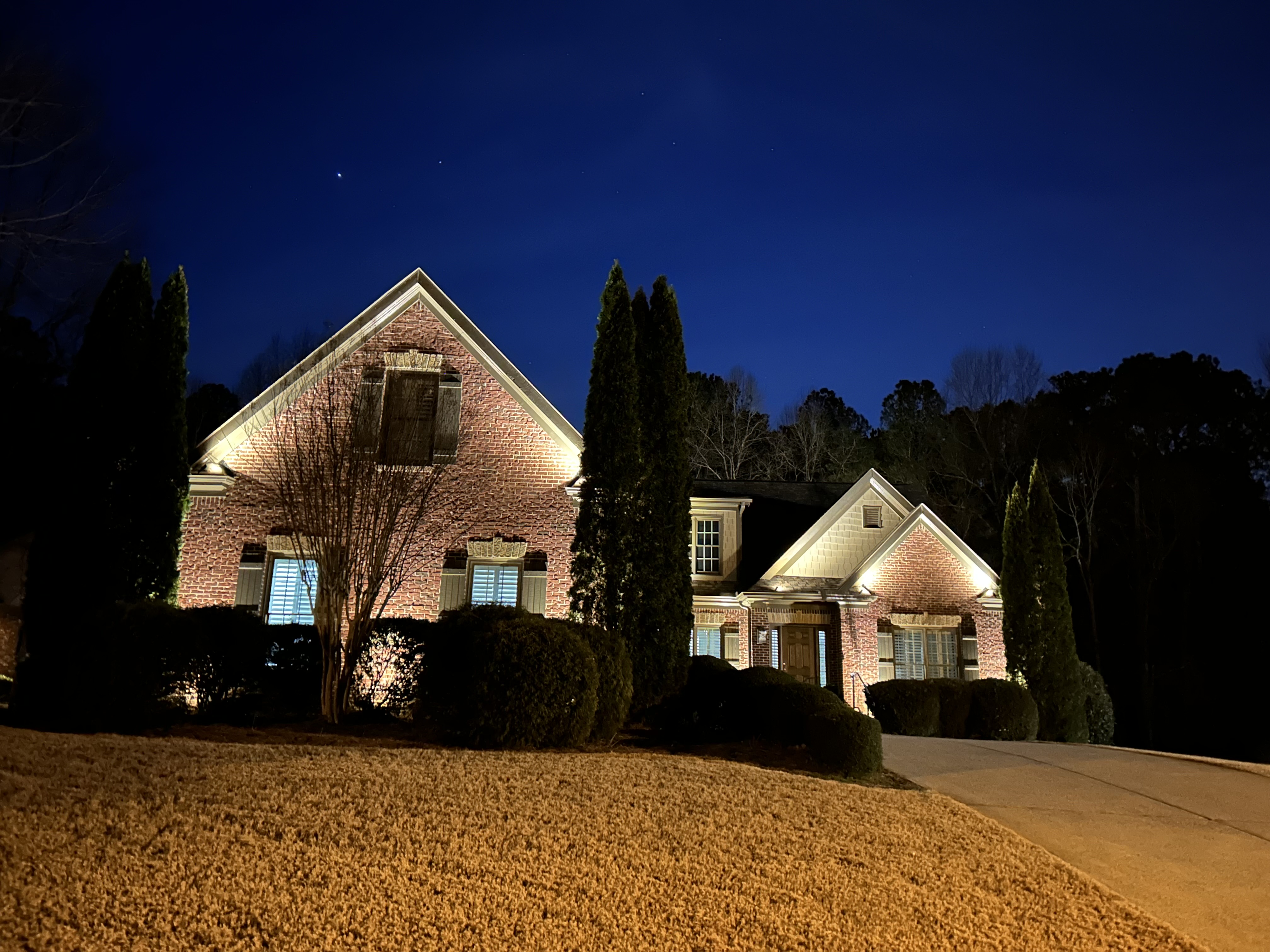 Landscape lighting installation