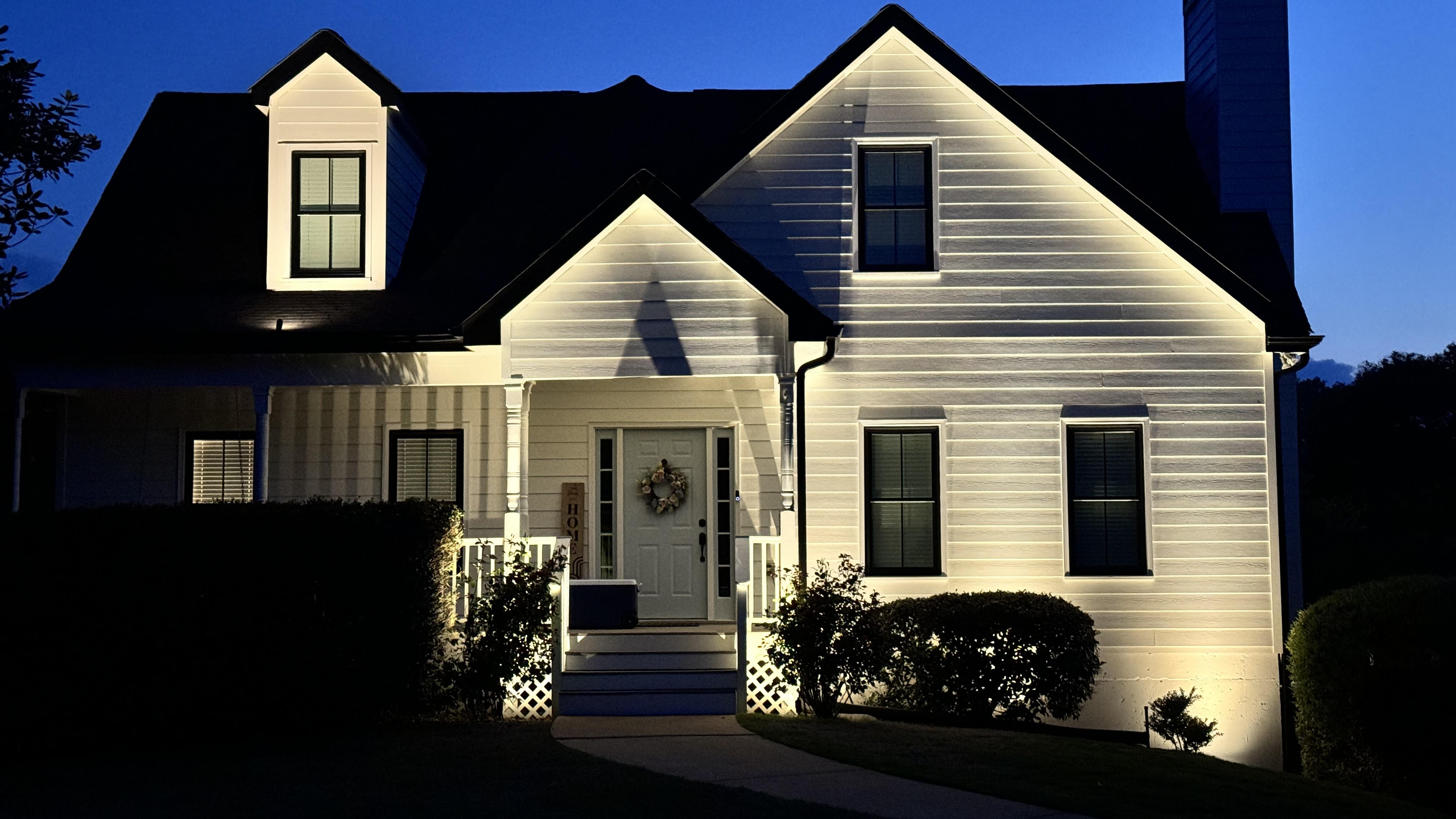 Landscape lighting installation