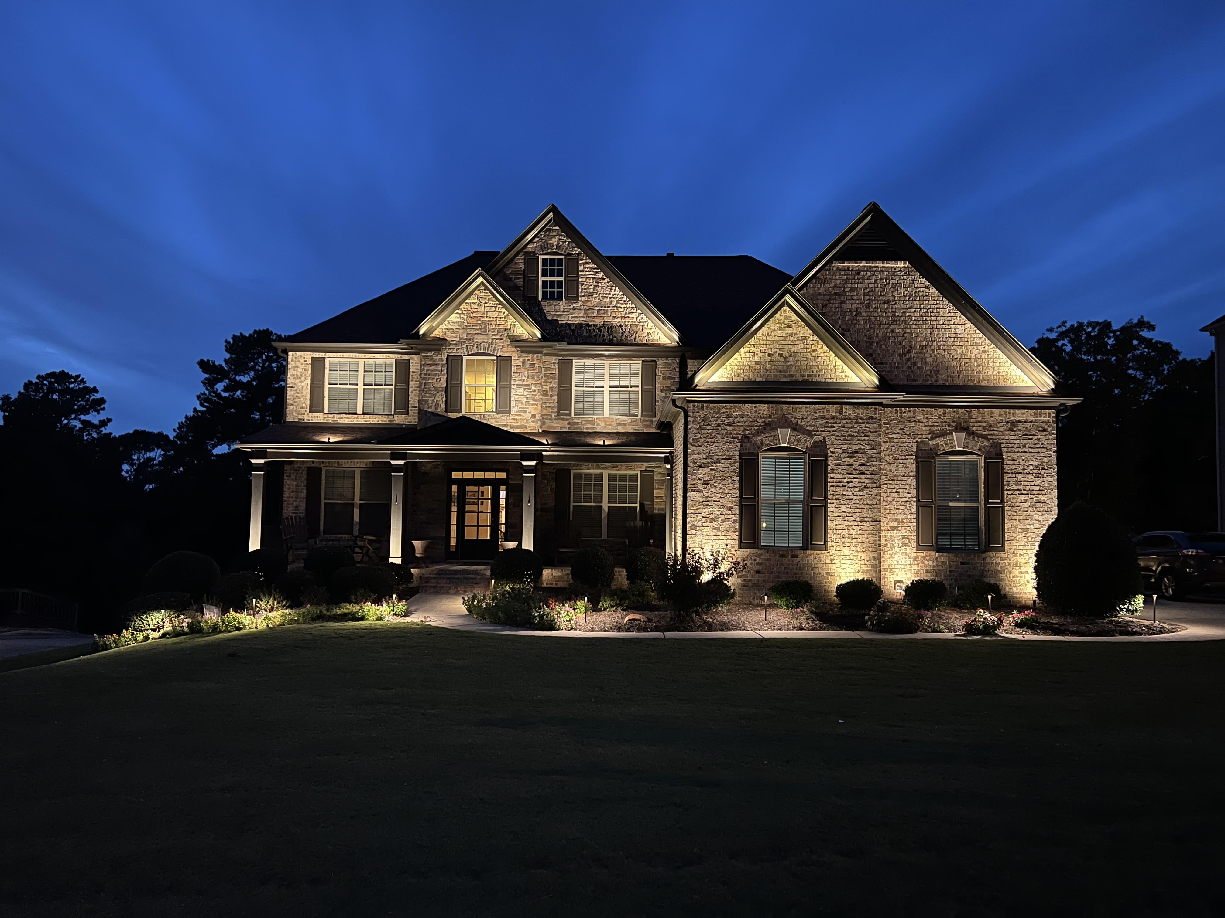 Landscape lighting installation
