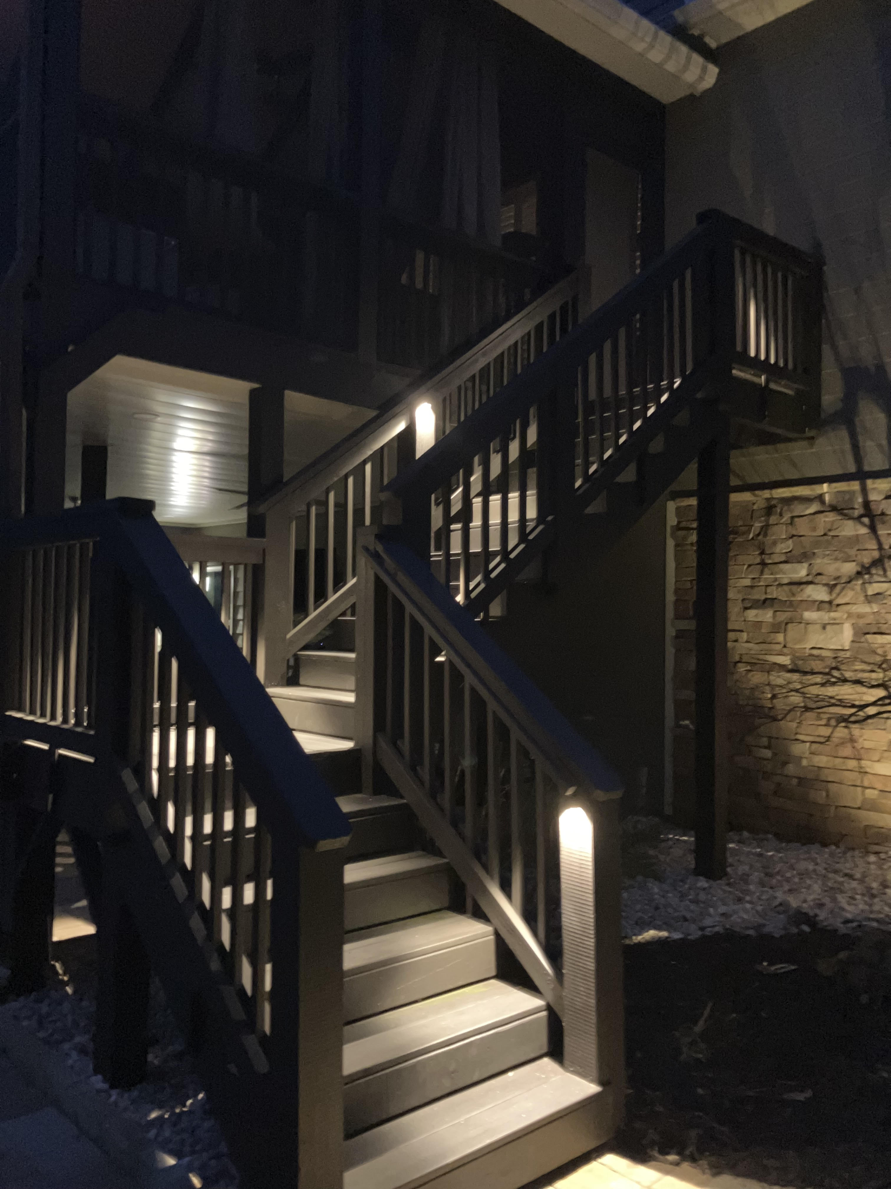 Landscape lighting installation