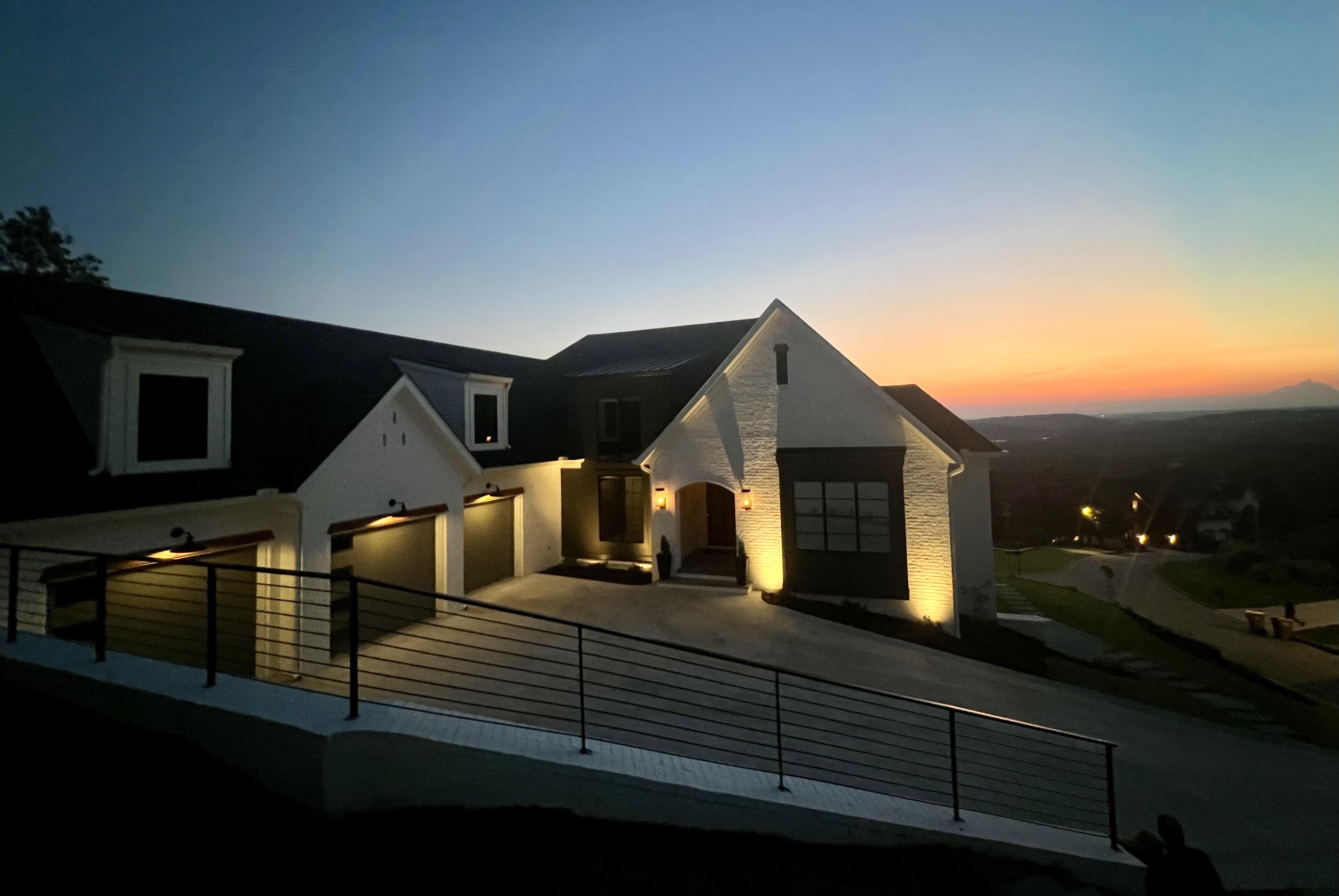 Landscape lighting installation