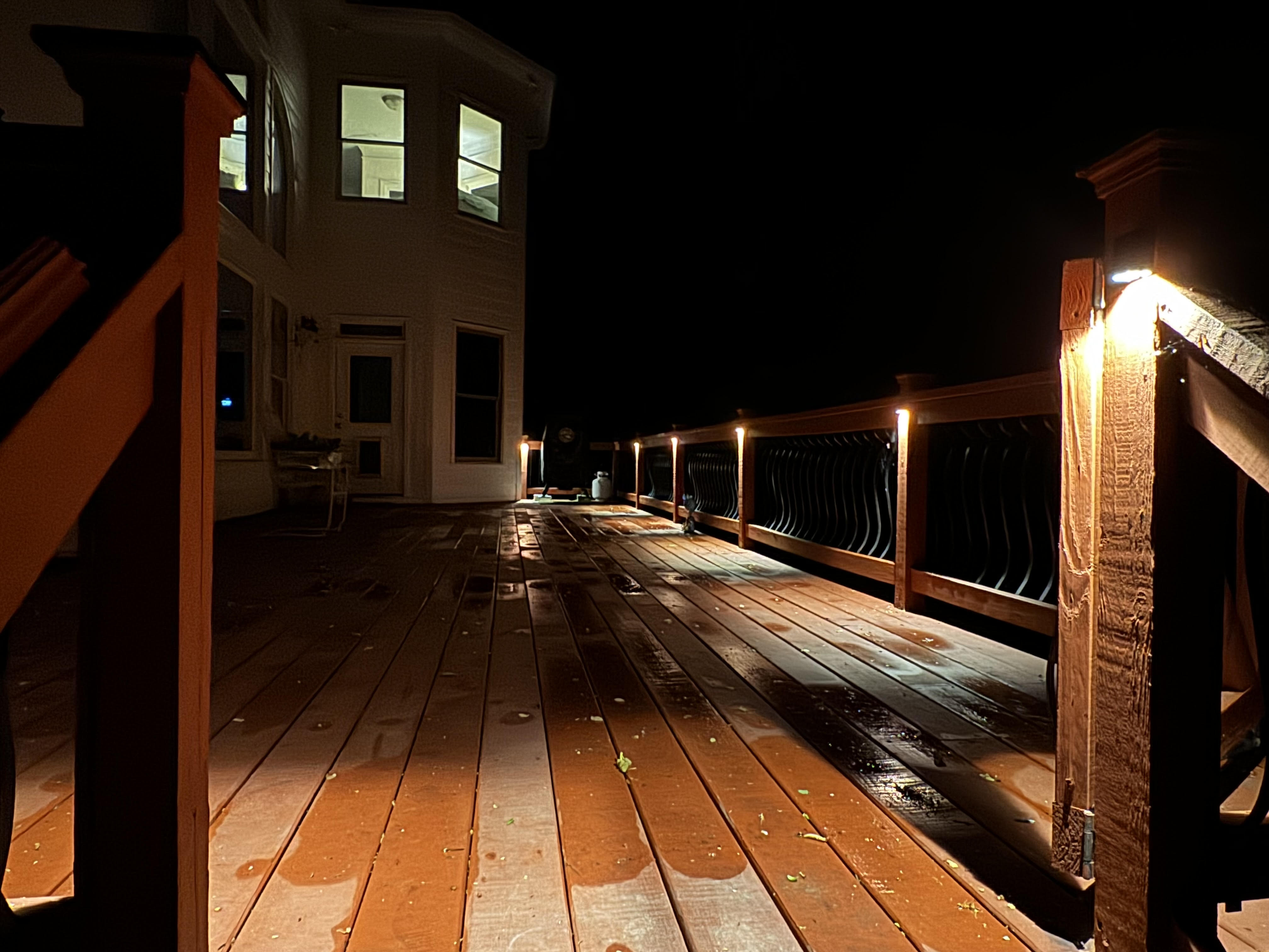 Landscape lighting installation