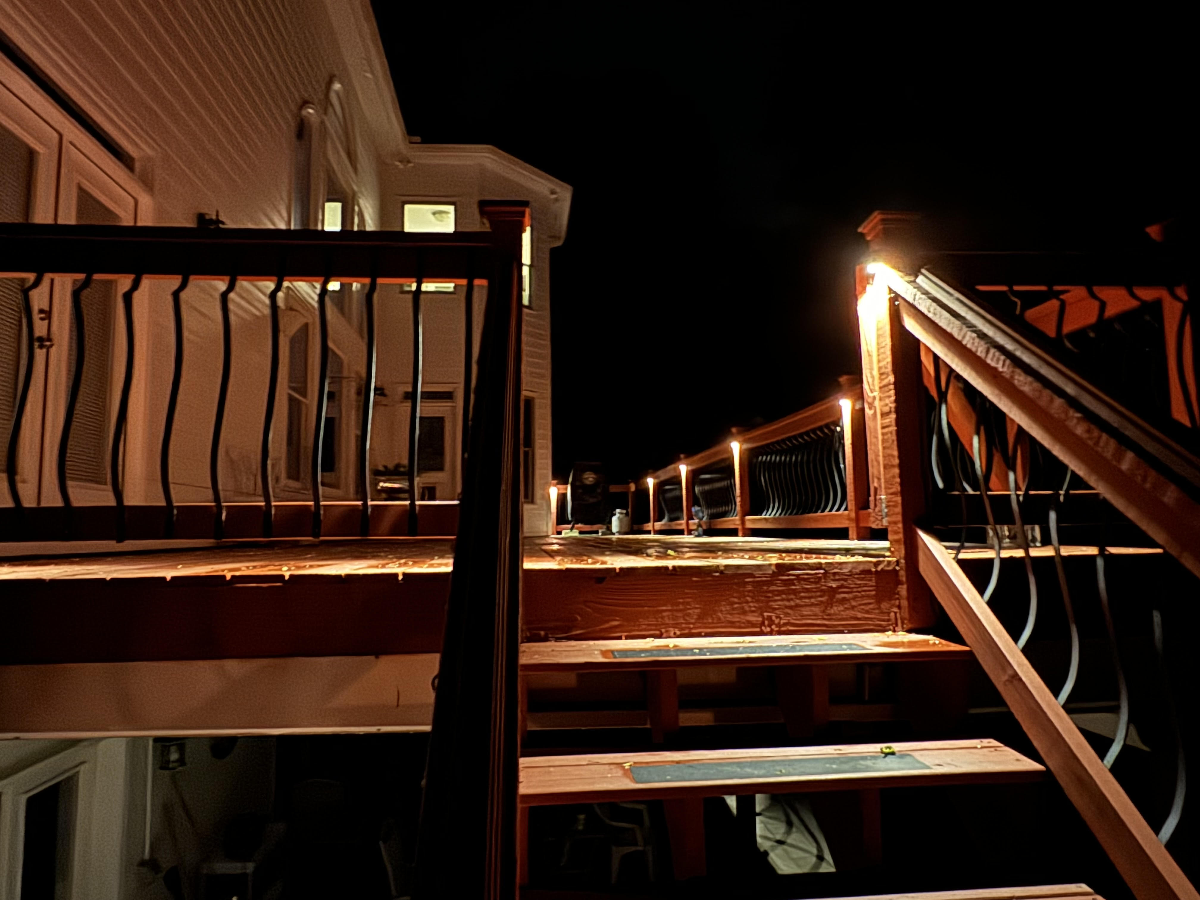 Landscape lighting installation