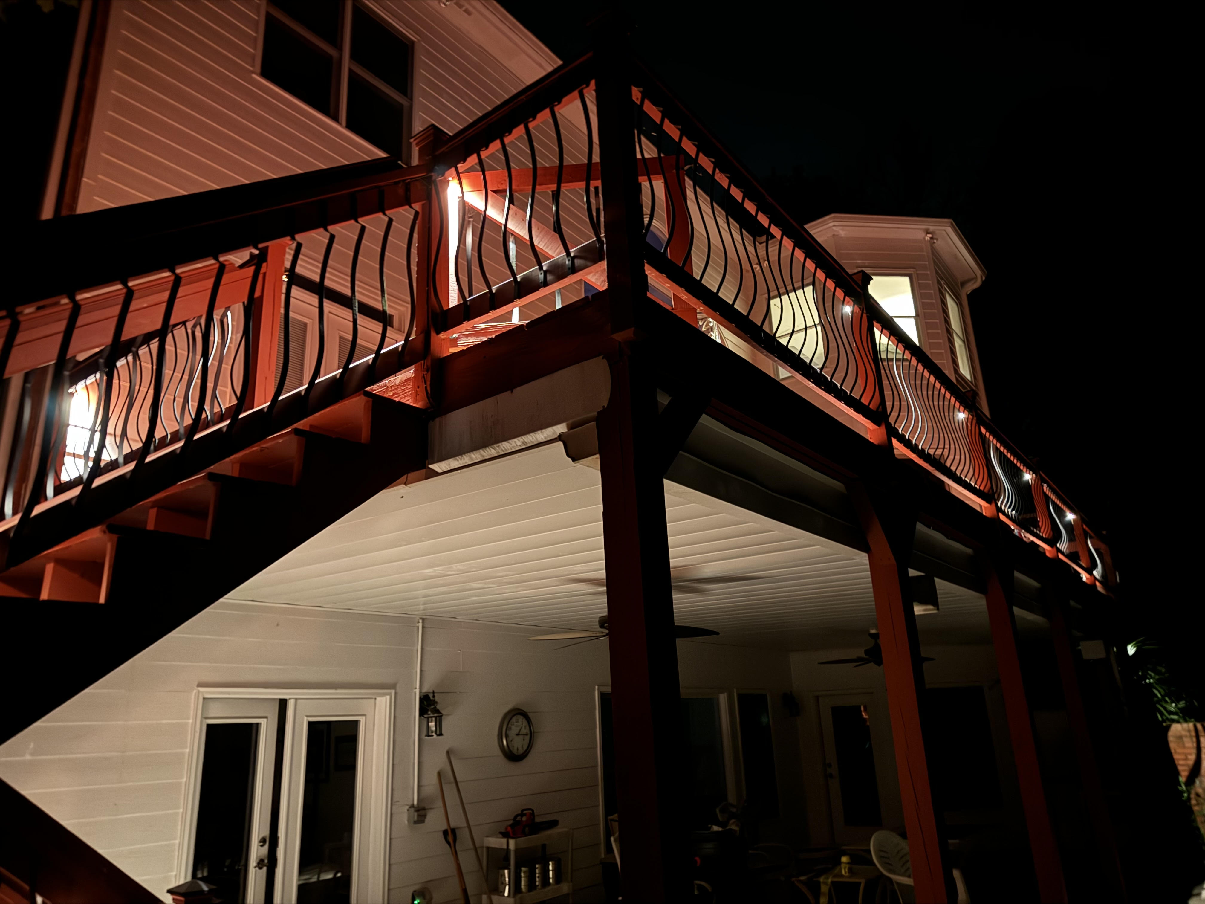 Landscape lighting installation