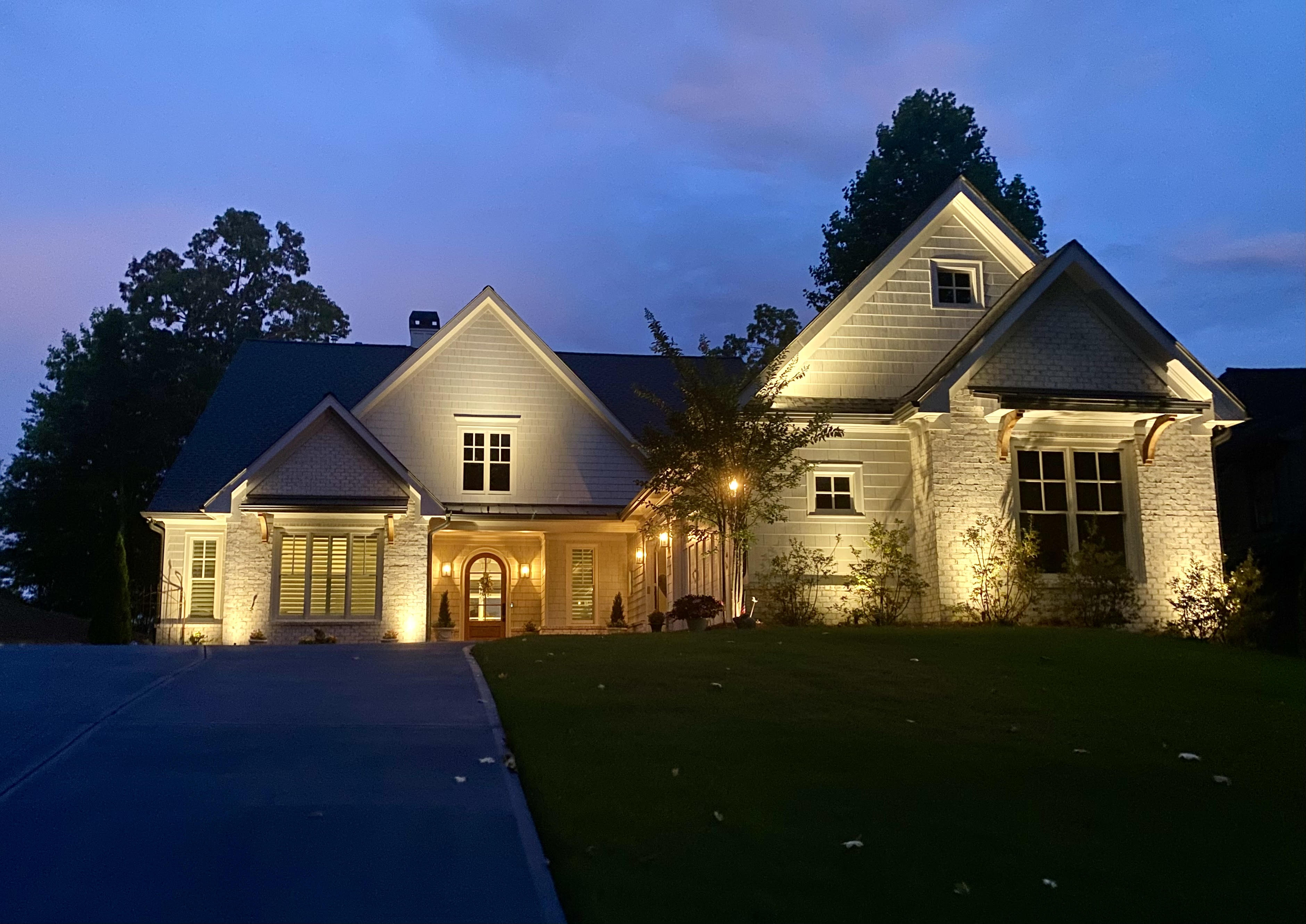 Landscape lighting installation